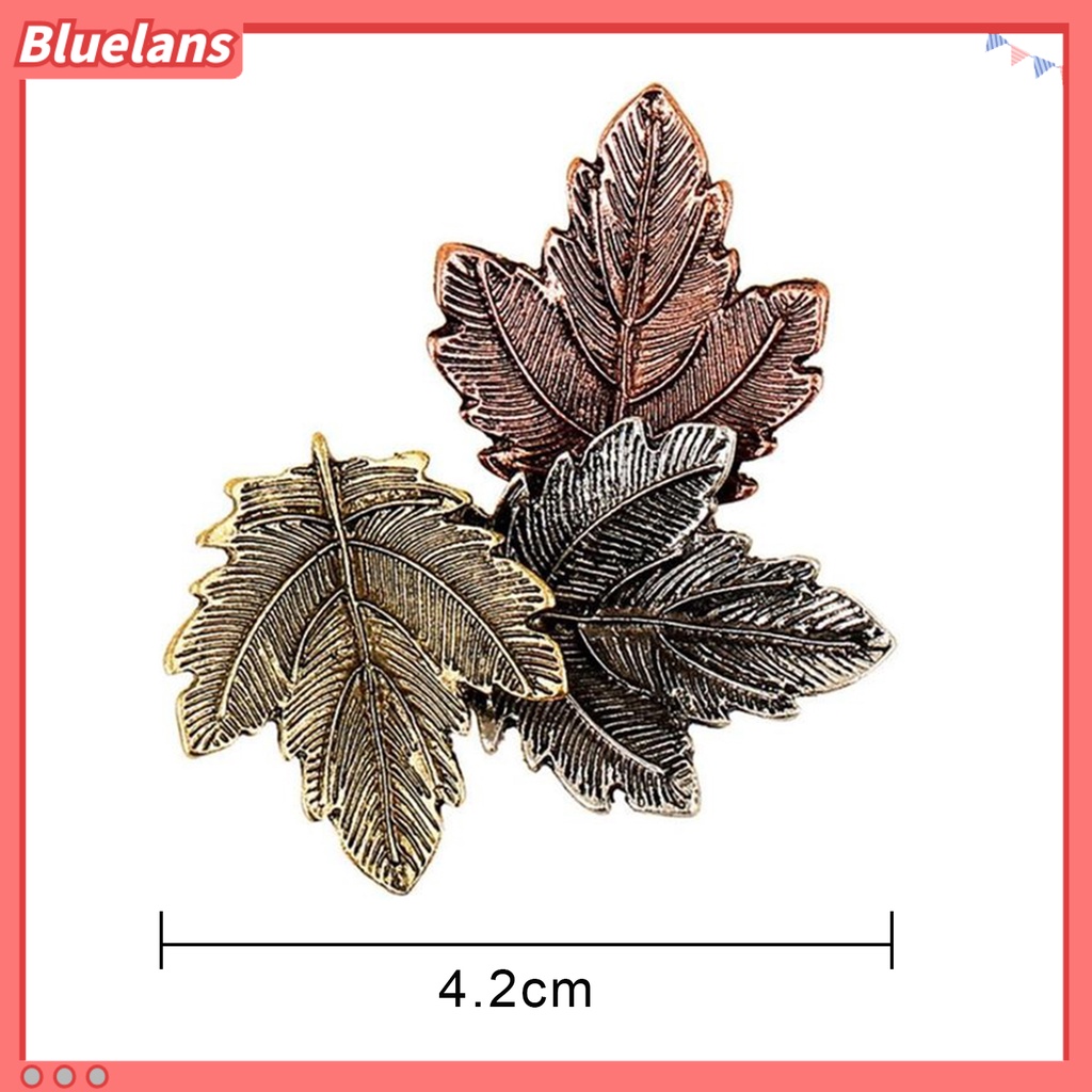 Bluelans Vintage Three Leaves Alloy Brooch Pin Scarf Sweater Dress Women Decor Gift