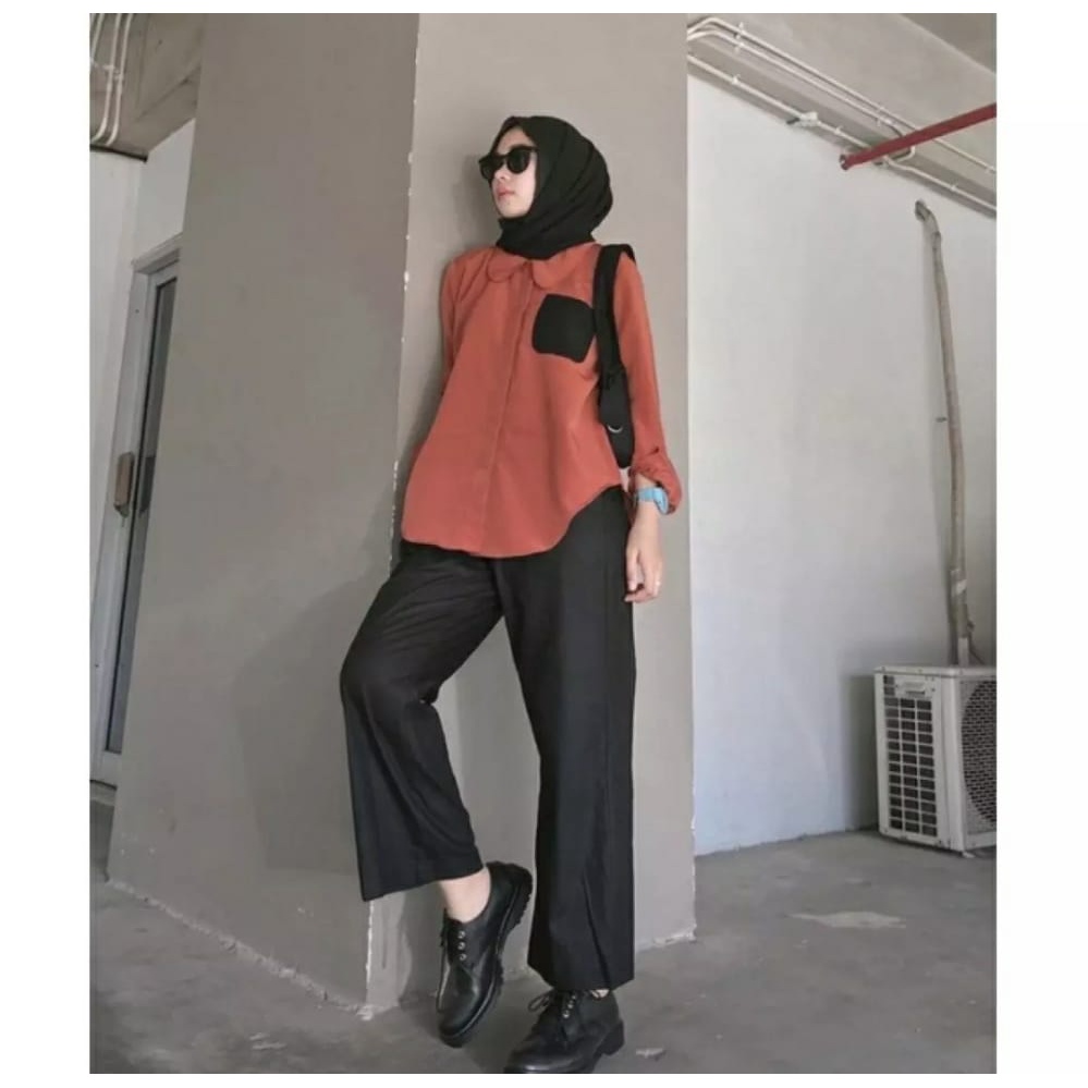 Arsn kulot hight waist//celana kulot high waist wanita