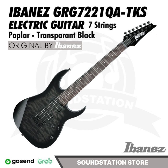 IBANEZ GRG7221QA ELECTRIC GUITAR 7 STRINGS - GITAR ELEKTRIK 7 SENAR