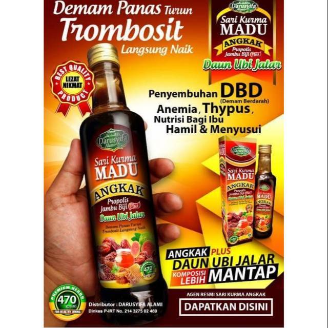 

MADU ANGKAK / Sari Kurma / Propolis jambu biji & ubi jalar