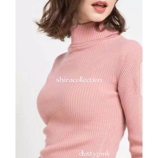 SWEATER RAJUT WANITA KERAH TINGGI/ATASAN KERAH TINGGI WANITA/ATASAN WANITA/SWEATER WANITA