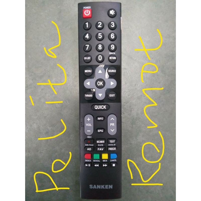 remot tv sanken led smart original terlengkap