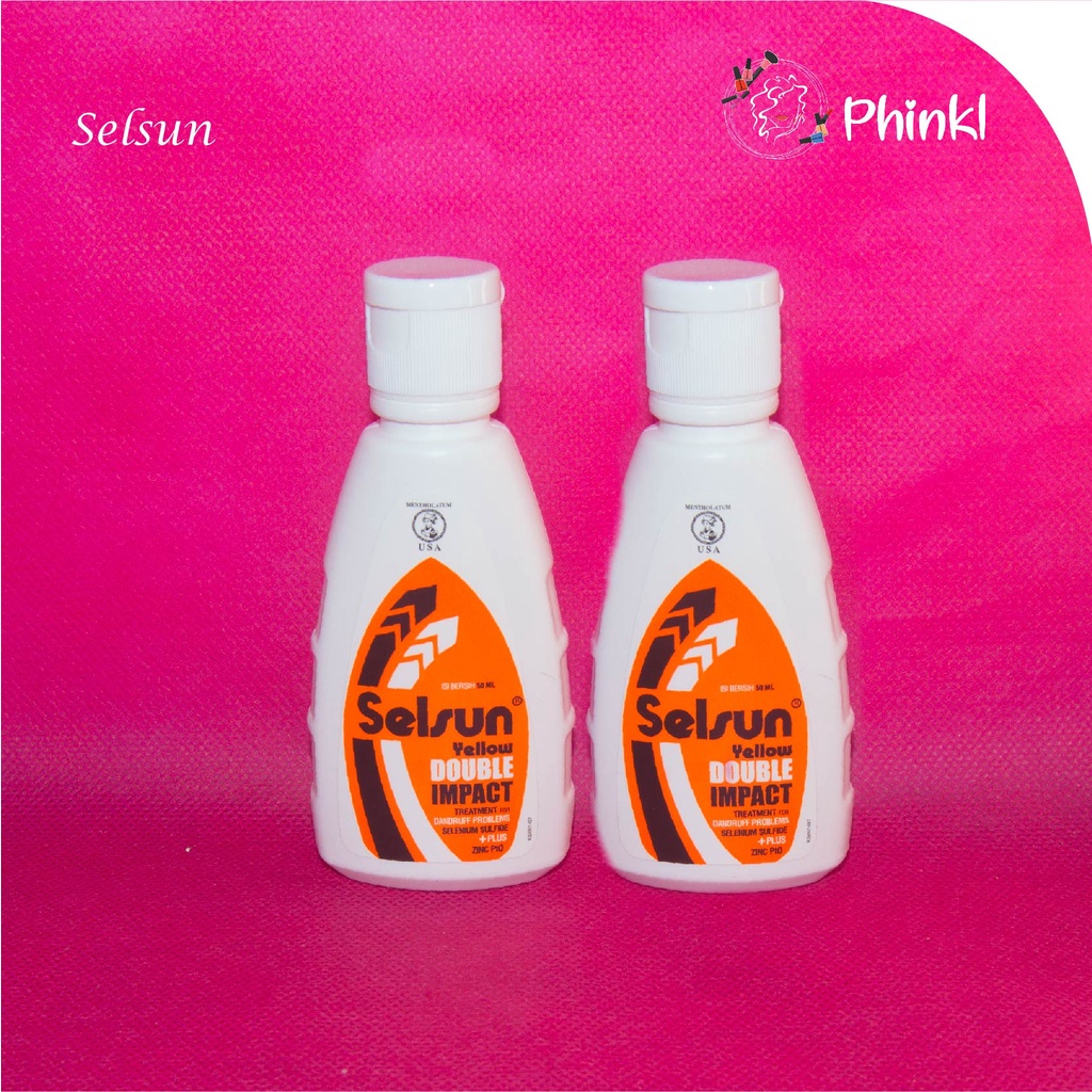 `ღ´ PHINKL `ღ´ Shampo selsun yellow double impact shampoo untuk mengatasi rontok ketombe parah gatal kulit kepala