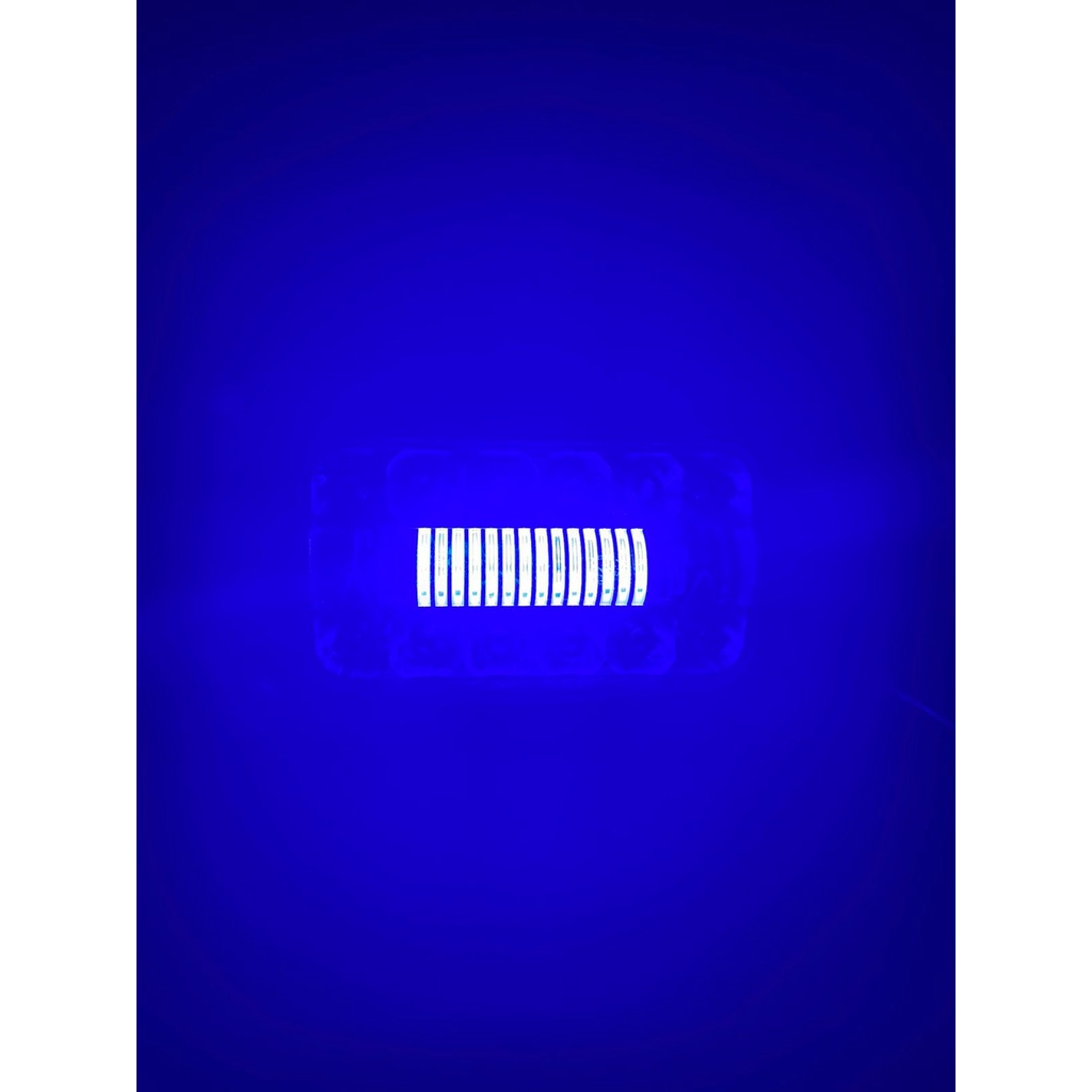 LAMPU TEMBAK SOROT LED BAR  DAYMAKER SISIK 12 LED 12 MATA HIGH LOW 30 WATT SENJA BIRU 057 UNIVERSAL