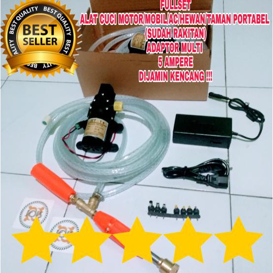 alat cuci motor mobil AC tanaman pompa air mini DC 100PSI portabel OBRAL