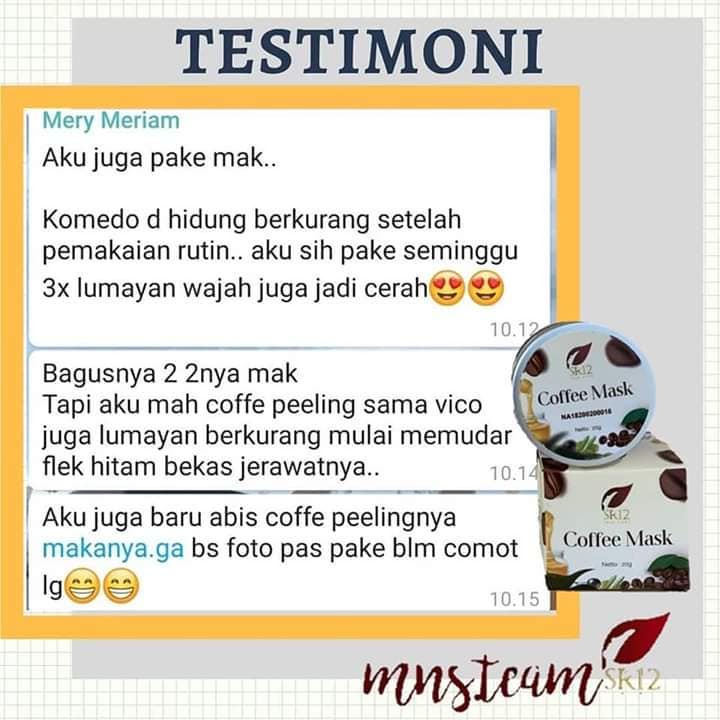 Coffee Mask SR12 | Masker Wajah SR12 Skincare | Masker Kopi | Perawatan Wajah | Pembersih Wajah SR12