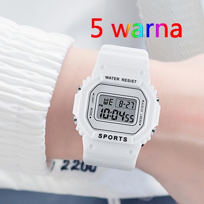 ❤❤❤Jam Tangan Wanita Digital Strap Rubber Bunga Daisy Korea Style Fashion Sport Import4.8