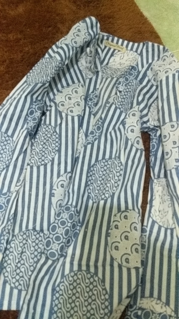 Atasan Tunik Batik Kombinasi Modern