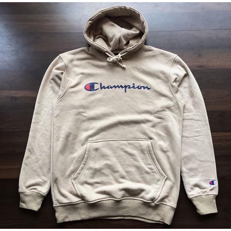 champion cream hoodie