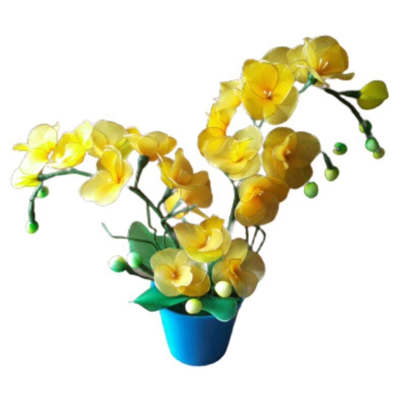 Bunga Hias Dekorasi Ruangan Pajangan Sudut Rumah Hiasan Meja Ruang Tamu Bunga Kerajinan Tangan