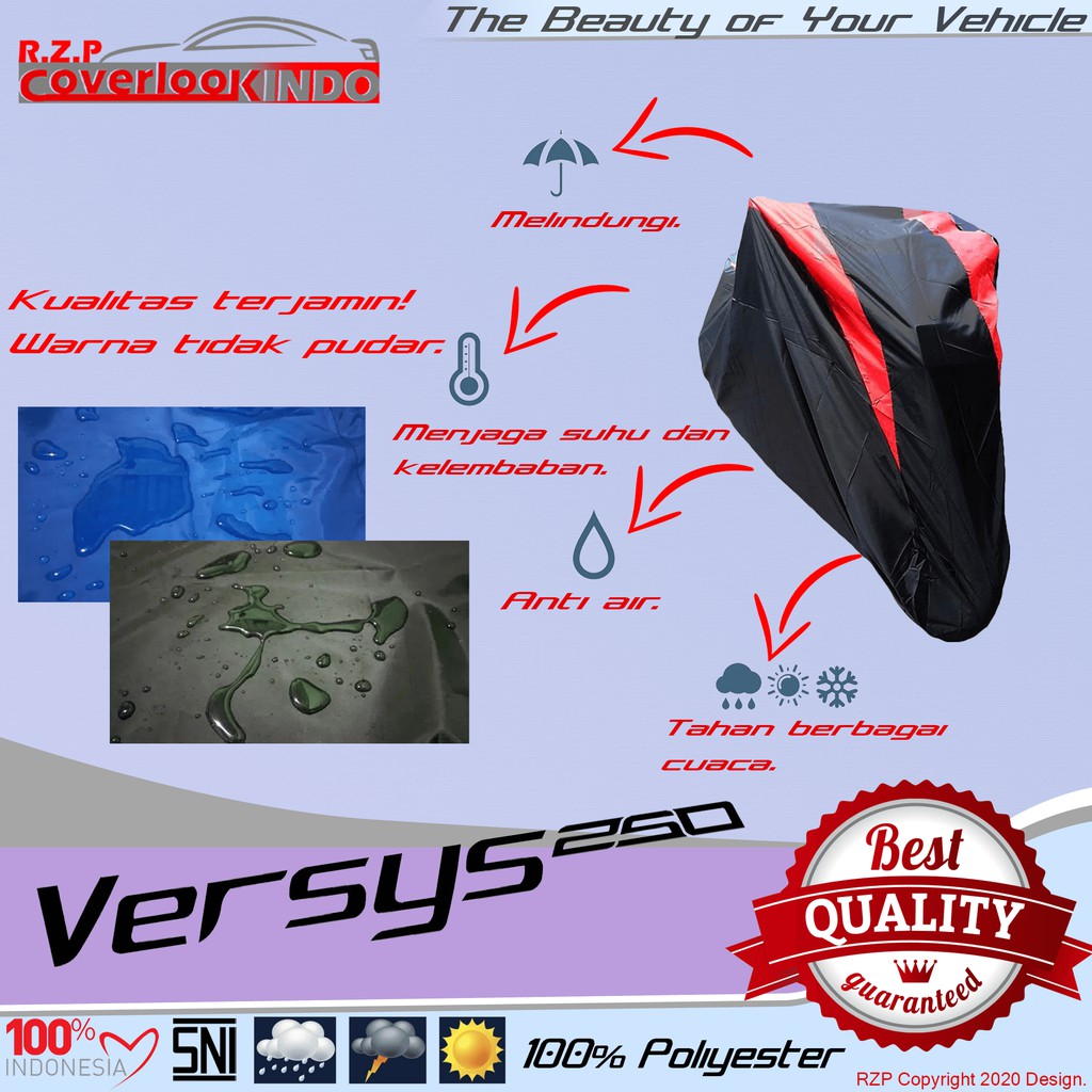 SELIMUT MOTOR VERSYS 250 COVER MOTOR VERSYS 250 SARUNG MOTOR VERSYS 250 BEST PRODUCT