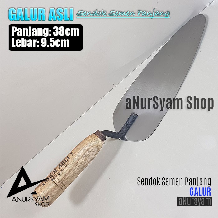Sendok Semen GALUR ASLI Panjang 25 cm / Cetok GALUR ASLI Panjang