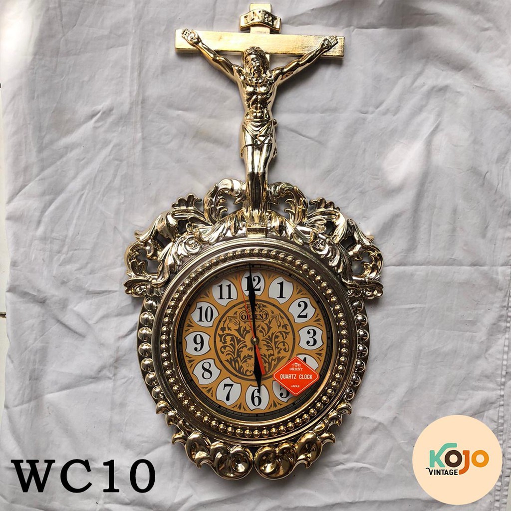 Jam Dinding Antik Kuno Jadul Retro Klasik Classic Vintage Unik Orient - Tuhan Yesus