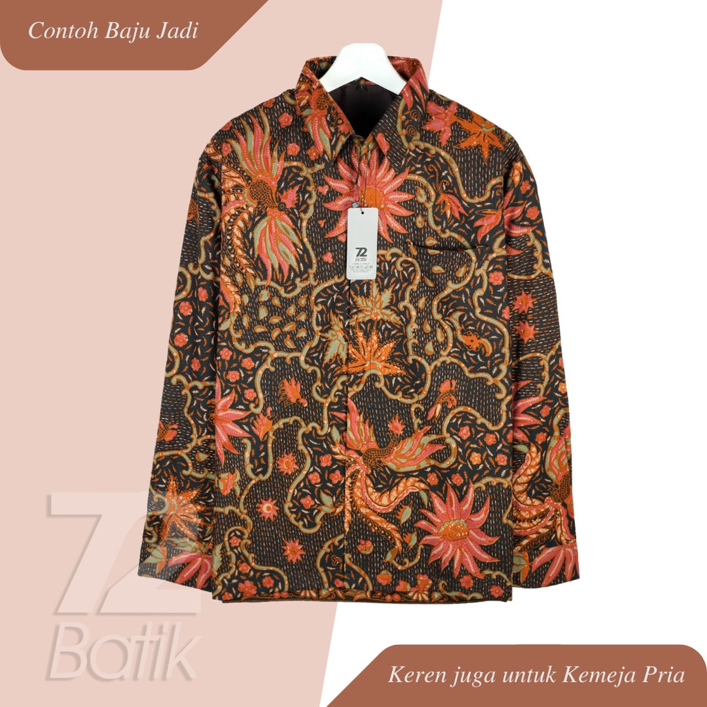 BAHAN BATIK PREMIUM Katun Motif Bunga Warna Hitam Nila Hijau 722542 Cap 72 Jarik Jarit Samping Kebat Panjang Batik Katun Modern Premium Bahan Seragam Batik Pernikahan Kantor Keluarga Murah Kamen Jadi Batik Bali Lembaran