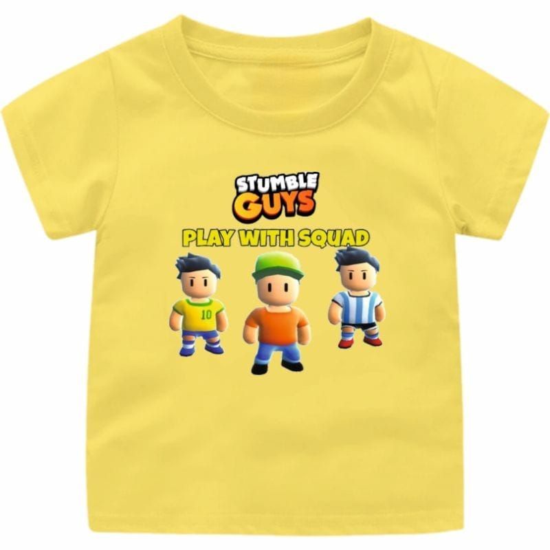 BAJU  STUMBLE GUYS(play with squad)ANAK CEWEK-COWOK 1-12TAHUN BAJU VIRAL STUMBLE GUYS