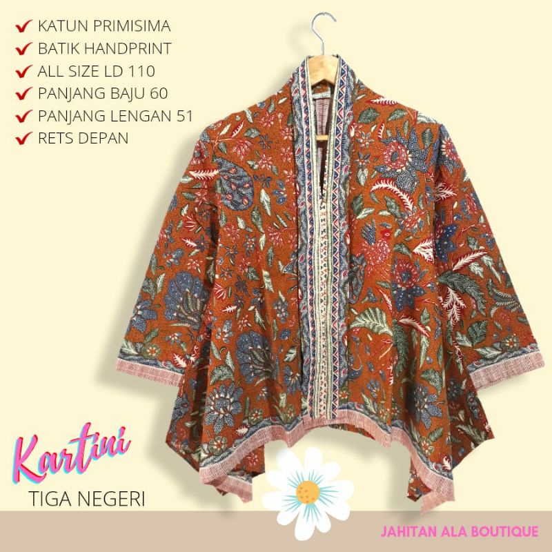 Blus tiga negri batik solo blus wanita blus kerja blus  kartini