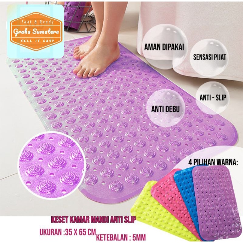 Keset Kamar Mandi Pvc Vacum Anti Slip Murah Medan