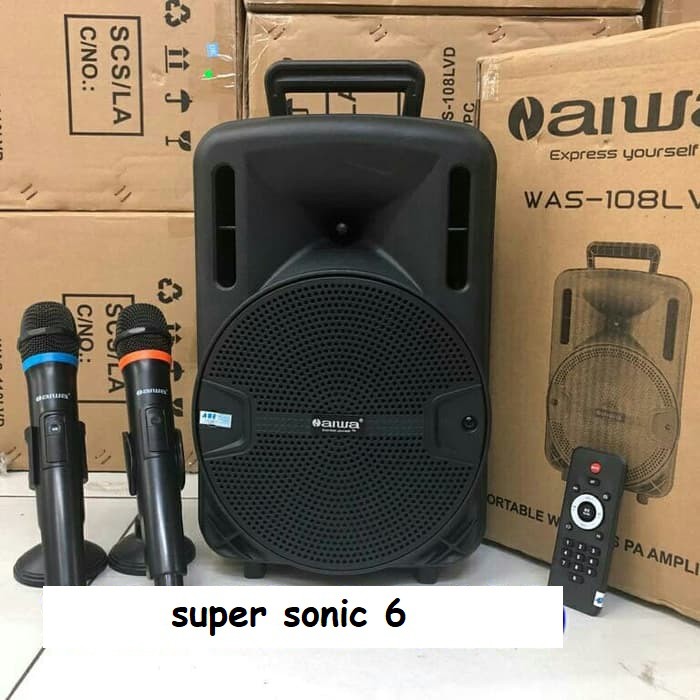 Speaker Portable Amplifier  N AIWA WAS 108 LVE - 8 inch