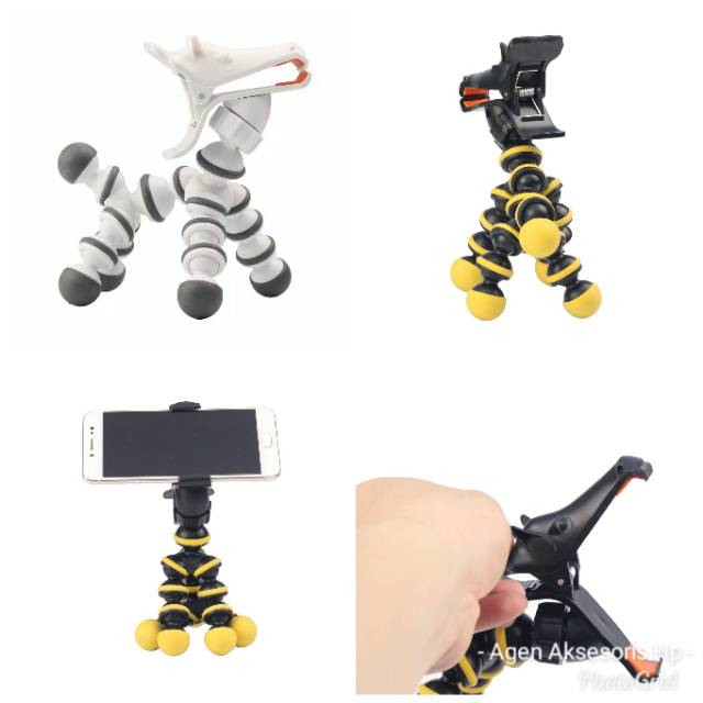 Pony Car Desktop Phone Tripod Phone Holder Flexible Tripod Kuda Poni Dudukan Hp 4 Kaki 360 Derajat