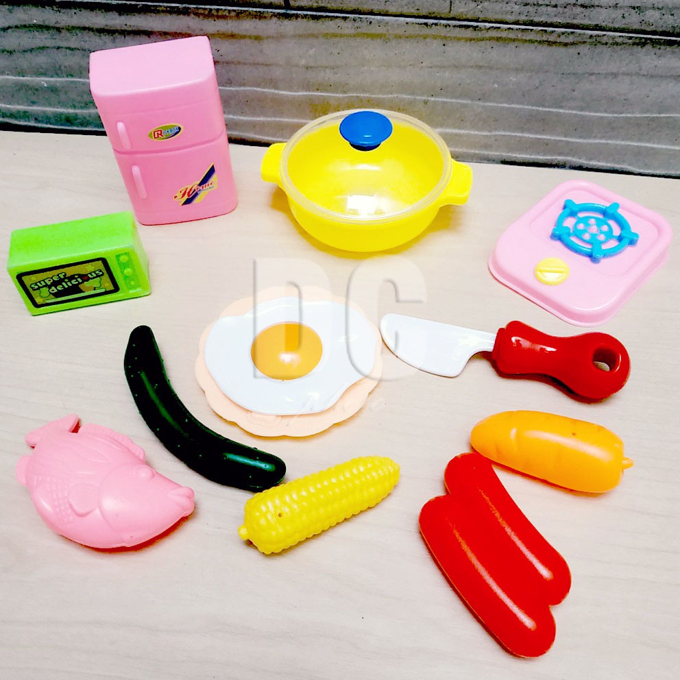 Educational Toys 892-87 Mainan Masak-masakan Mesin Cuci Pot Bunga Gerobak Vacuum