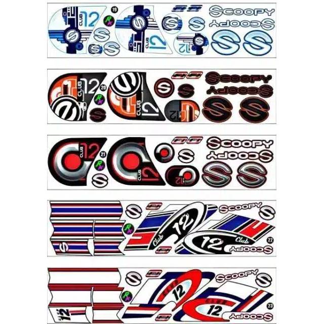 Sticker / striping honda new Fi scoopy thailok thailand 2017-2019 #005