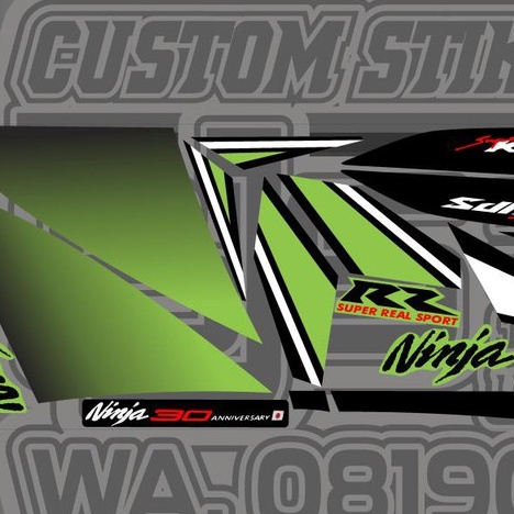 [COD] Stiker Sticker Striping Ninja RR Anniversary