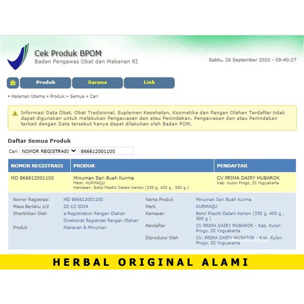 obat sperma cepat keluar Obat Sperma Cepat Keluar, Lemah Syahwat / Sahwat, Ejakulasi Dini, Sering Cepat Keluar, Cepet Loyo, Tidak Tahan Lama, Disfungsi Ereksi, Penambah Gairah Seksual, Kurang Gairah, KurmaQu Asli 100% Sari Kurma Plus Madu Asli Pilihan Ori-1