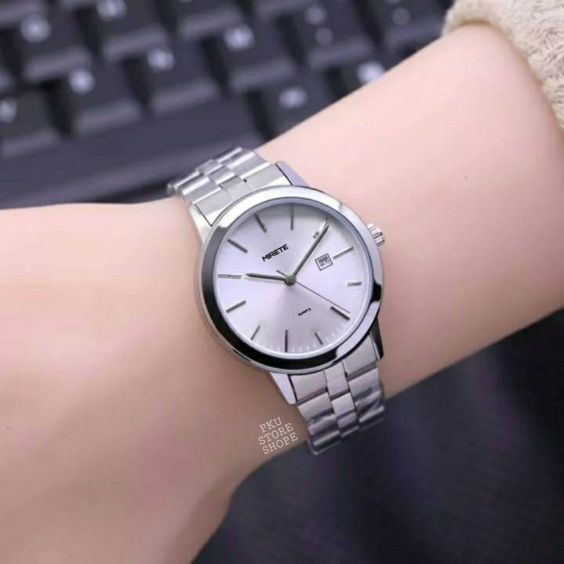 JAM TANGAN WANITA TERBARU ✅ FITUR TANGGALJAM TANGAN CEWEK/WANITA ANTI AIR BESST SELLER MODEL SIMPLE ELEGAN JAM TANGAN WANITA MURAH BERKUALITAS MIRETE ORIGINAL JAM TANGAN CEWWK