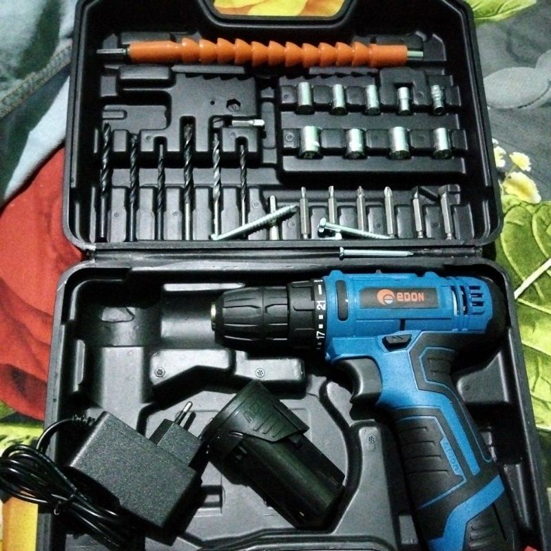 Bor cordless edon12 Vlithium LV 3 batre 2