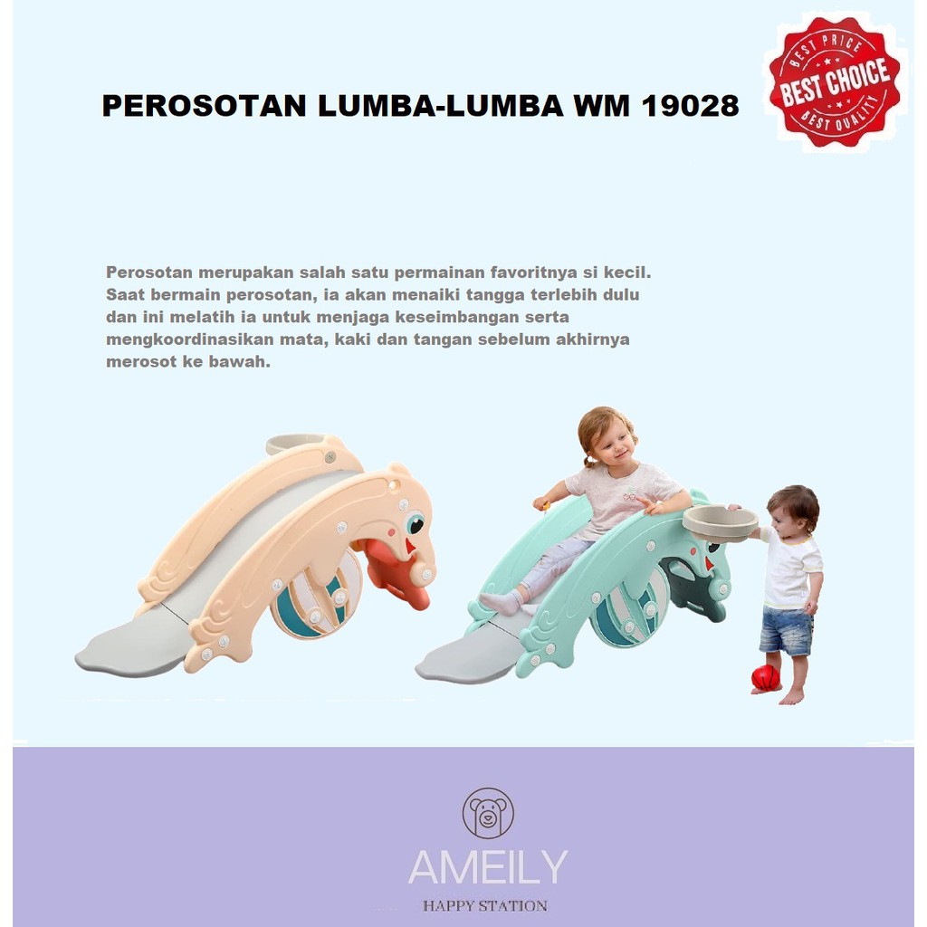 Jual Mainan Anak Perosotan Anak Lumba Lumba WM 19028 | Shopee Indonesia