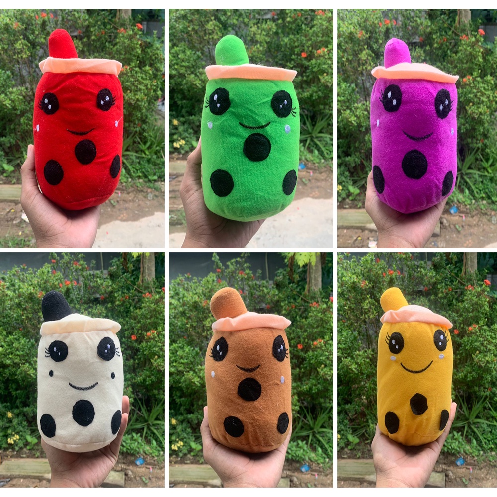 BONEKA BOBA CANGKIR MILK TEA LUCU DI BANJARMASIN