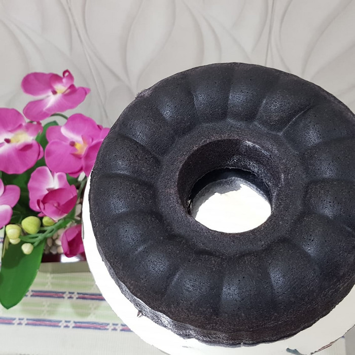 

Bolu Ketan Hitam Susu - Less Sugar