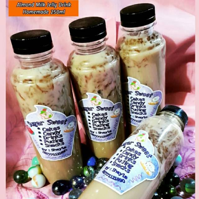 

Almond Milk Jelly & Choco Almond Jelly