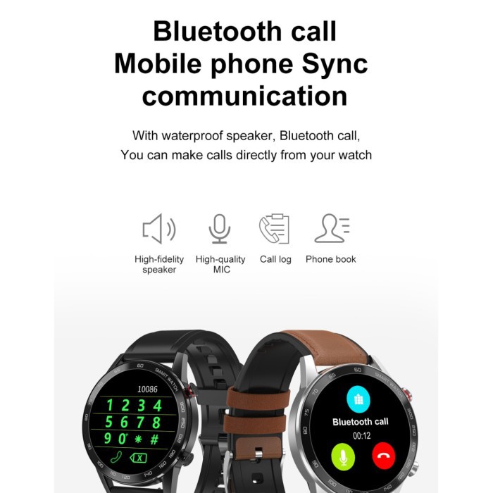 DT NO.1 DT95 Smartwatch Bluetooth Call Sport Heart Alt Microwear L13