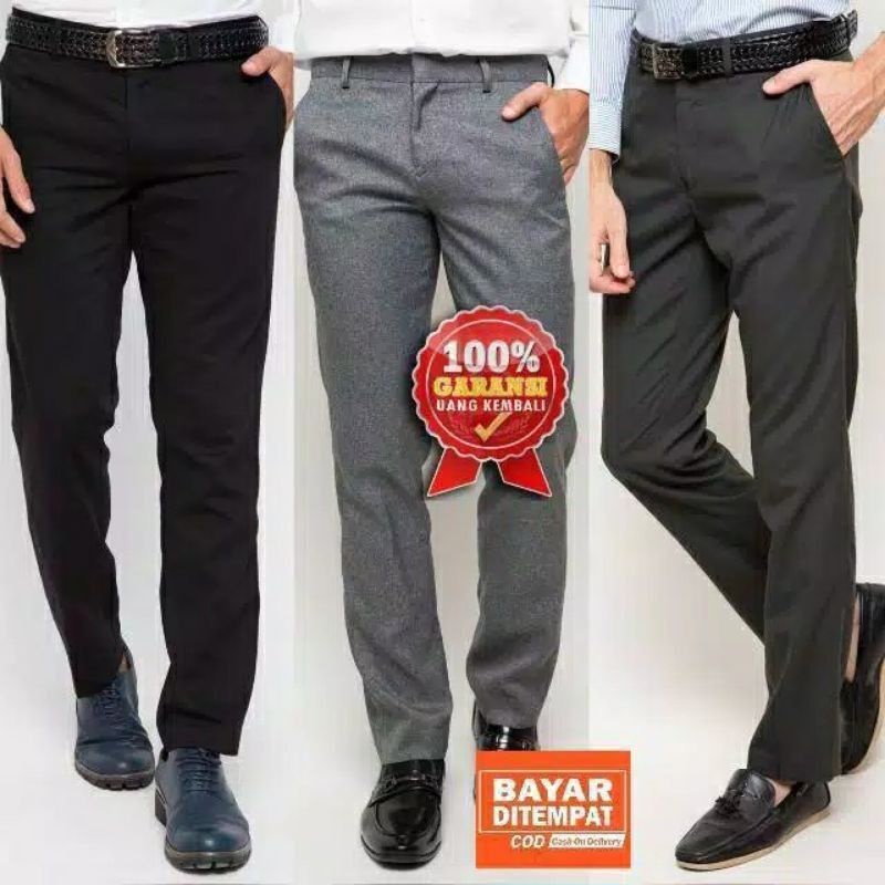 

CELANA KANTOR FORMAL PRIA SLIMFIT BAHAN DASAR KAIN WOLL KUALITAS