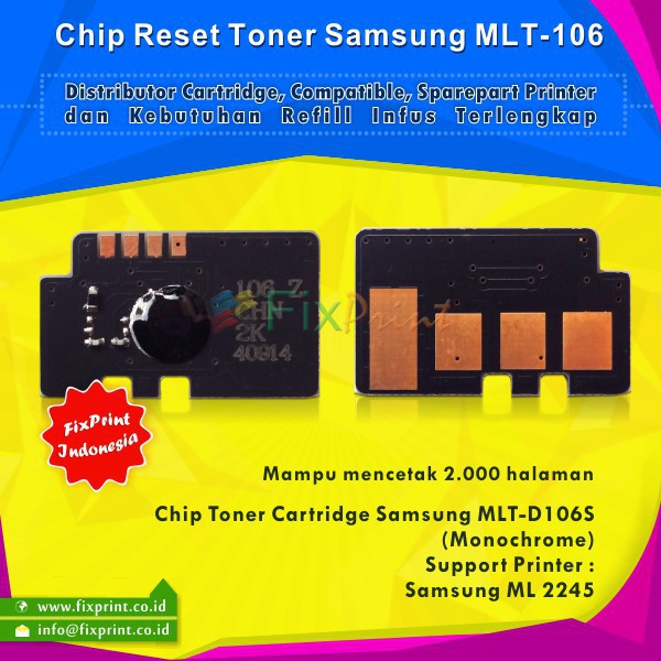 Chip Samsung MLT D106S MLT 106 mlt d106  Chip Reset Printer Samsung ML 2245  Murah