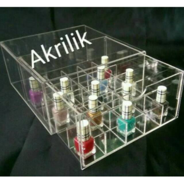 

Tempat kutex akrilik,acrylic box kutex