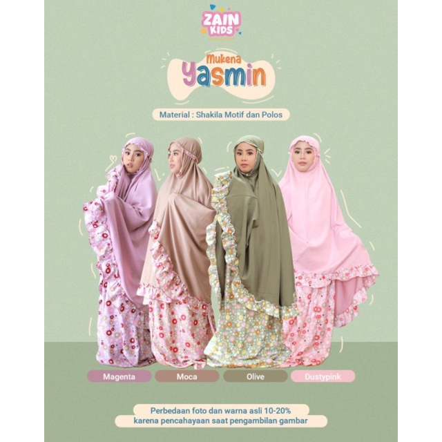 Mukena Yasmin by Zain Kids
