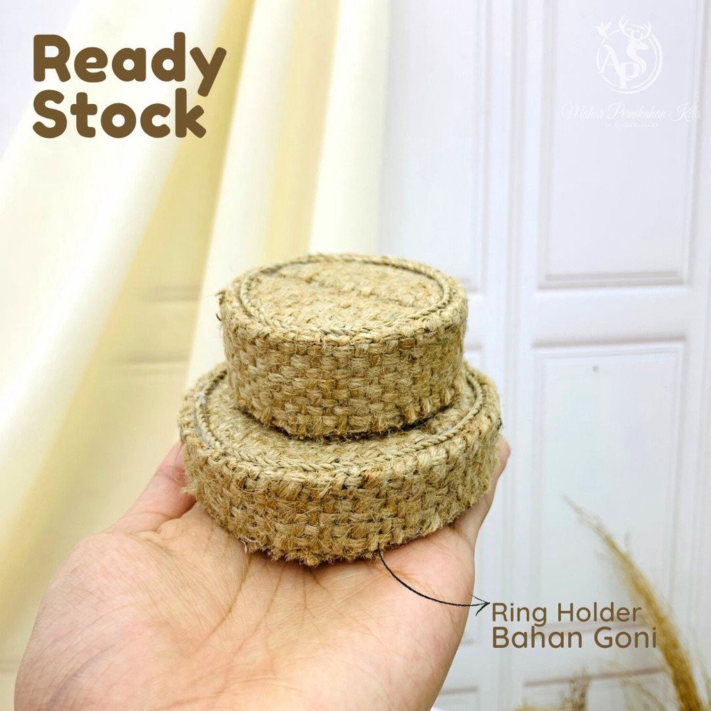 Ring Holder | Ring Stand | Tempat Cincin Ukuran 9x3 cm Bahan Kerajinan Untuk Dekorasi Ring Box