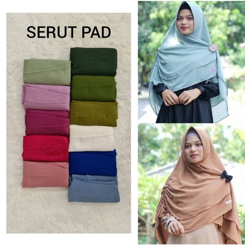 ABU, MATCHA  / Khimar SERUT PAD Sekararum Fashion / Reseller Sekararum