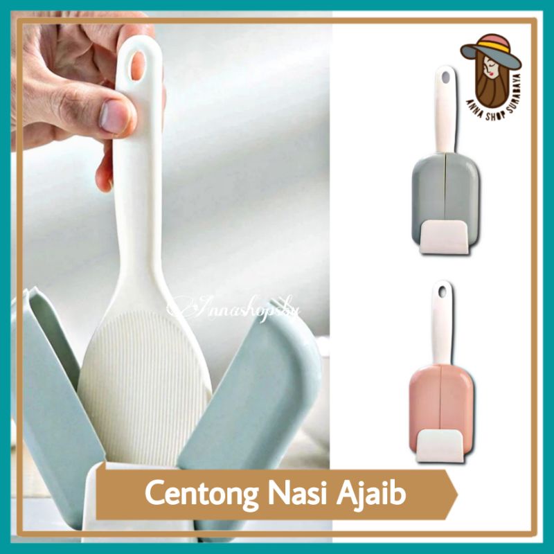 Centong Nasi Anti Cicak / Centong Nasi Buka Tutup