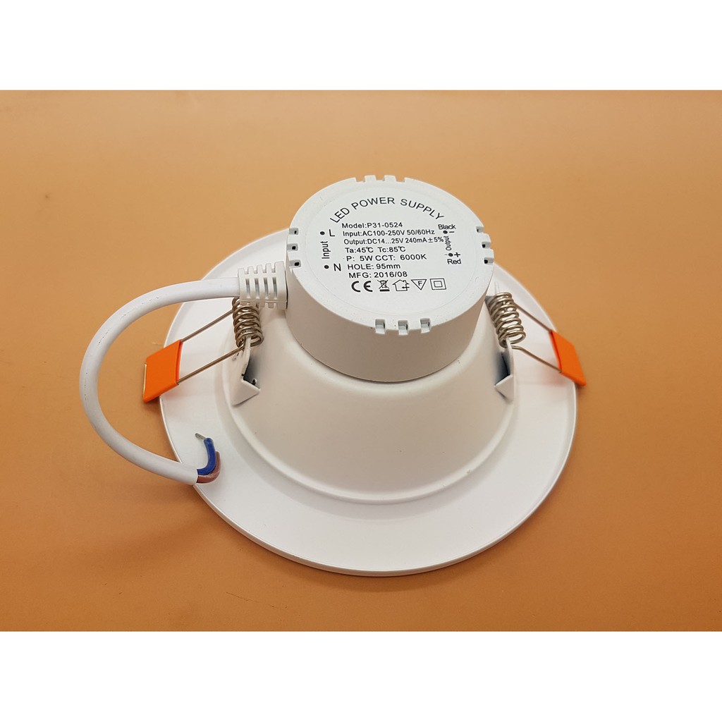 Model BULAT 5w SIVICOM LED Panel Light downlight PUTIH Sudah SNI