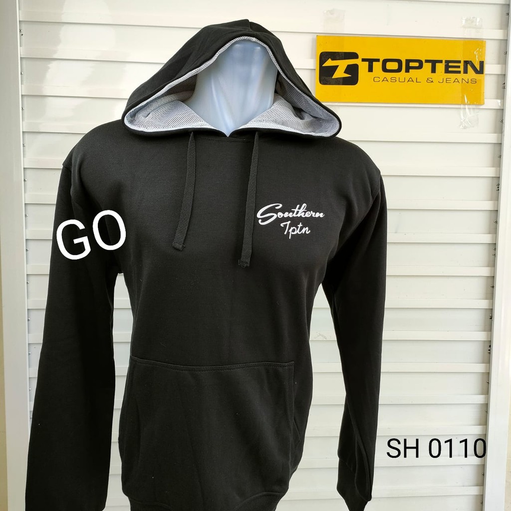 BB  L TOPTEN SWEATER Pakaian Pria Outerwear Sweater Cardigan Lengan Panjang Hoodie Casual Motif