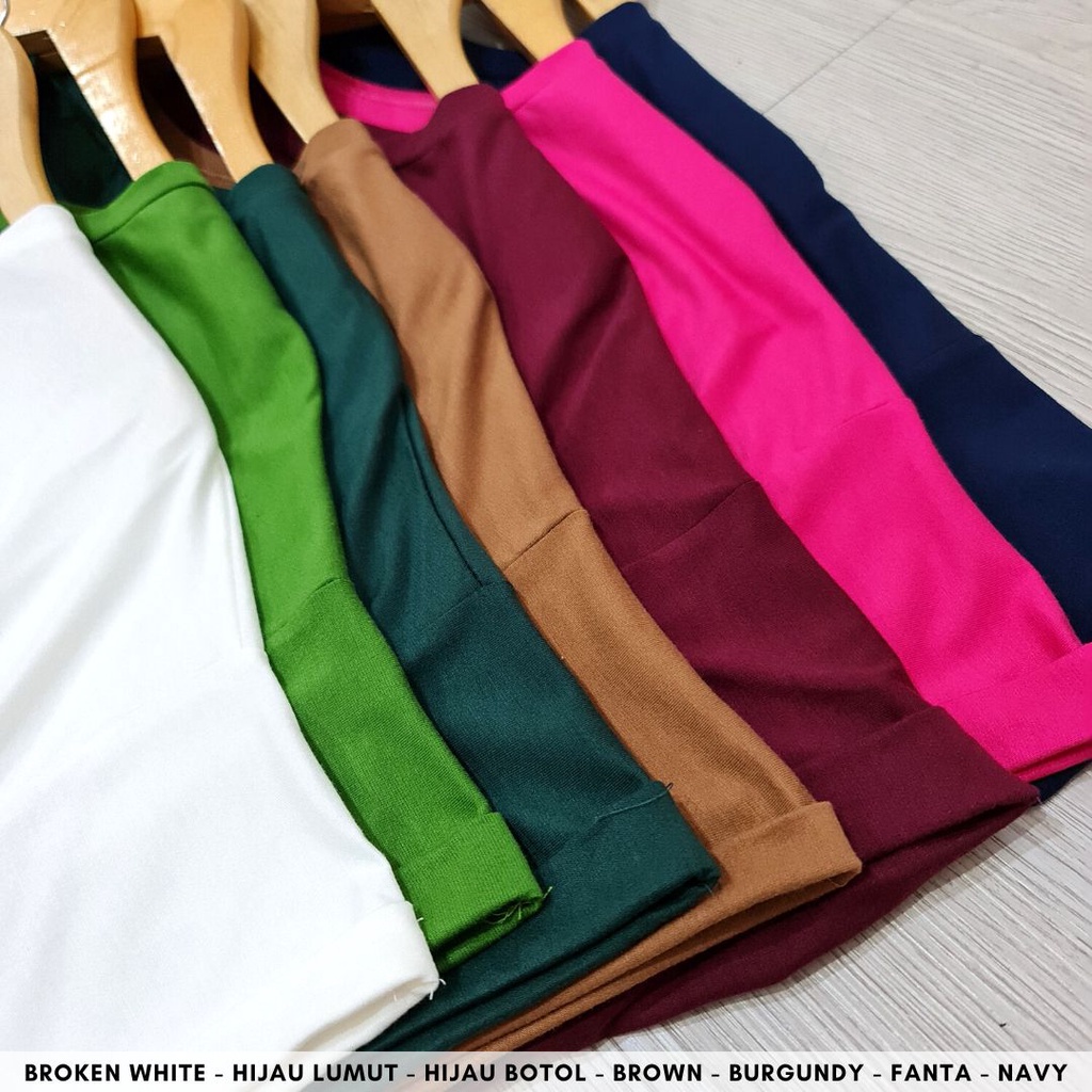 3962 kaos basic oversized slit bigsize kaos polos bubble besar s-xxl