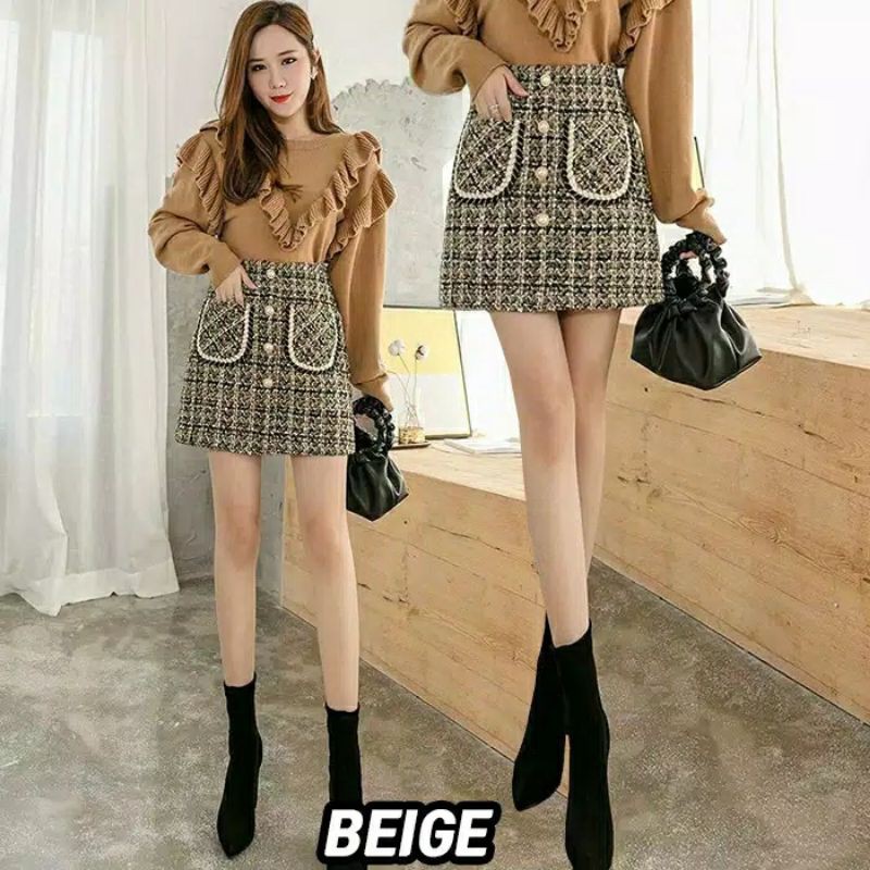 Rok Tweed Premium Short Pants Korea Import