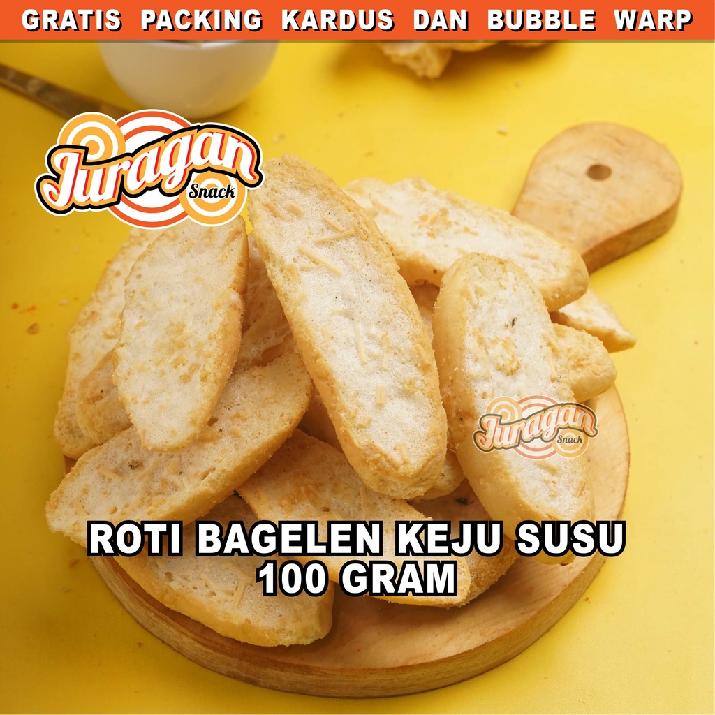 

ROTI KERING BAGELEN KEJU SUSU 100 gram snack kiloan makanan ringan jajanan cemilan camilan manis