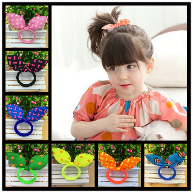 MURMURE.ID | IKAT RAMBUT ELASTIS CUTE - RABBIT EARS - KUNCIR RAMBUT WANITA DAN ANAK IMPORT HA013-2