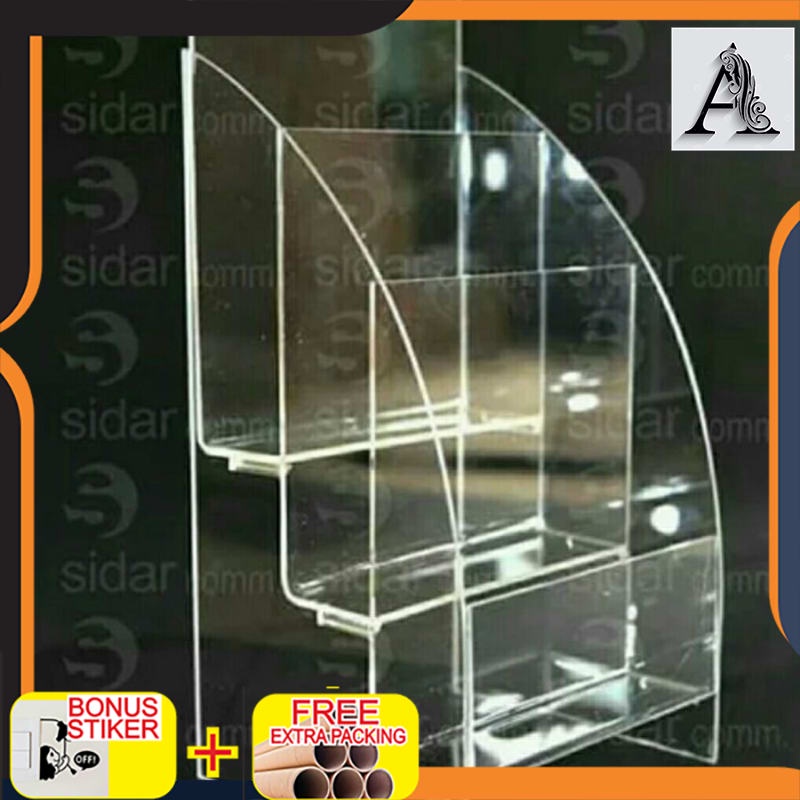 

Promo Tempat brosur 3 susun akrilik