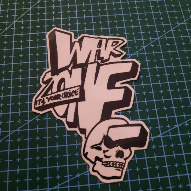 Sticker Band WARZONE - ITS YOUR CHOICE (BOOTLEG)