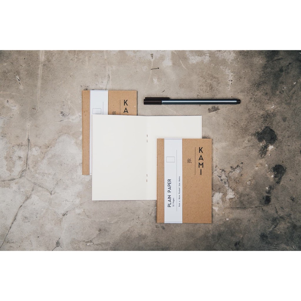 

Kamimemo Basic Collection Plain Pocket Notebook